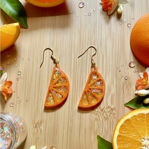 🍊 ZESTY ORANGE SLICE SHIMMER DROPS 🍊